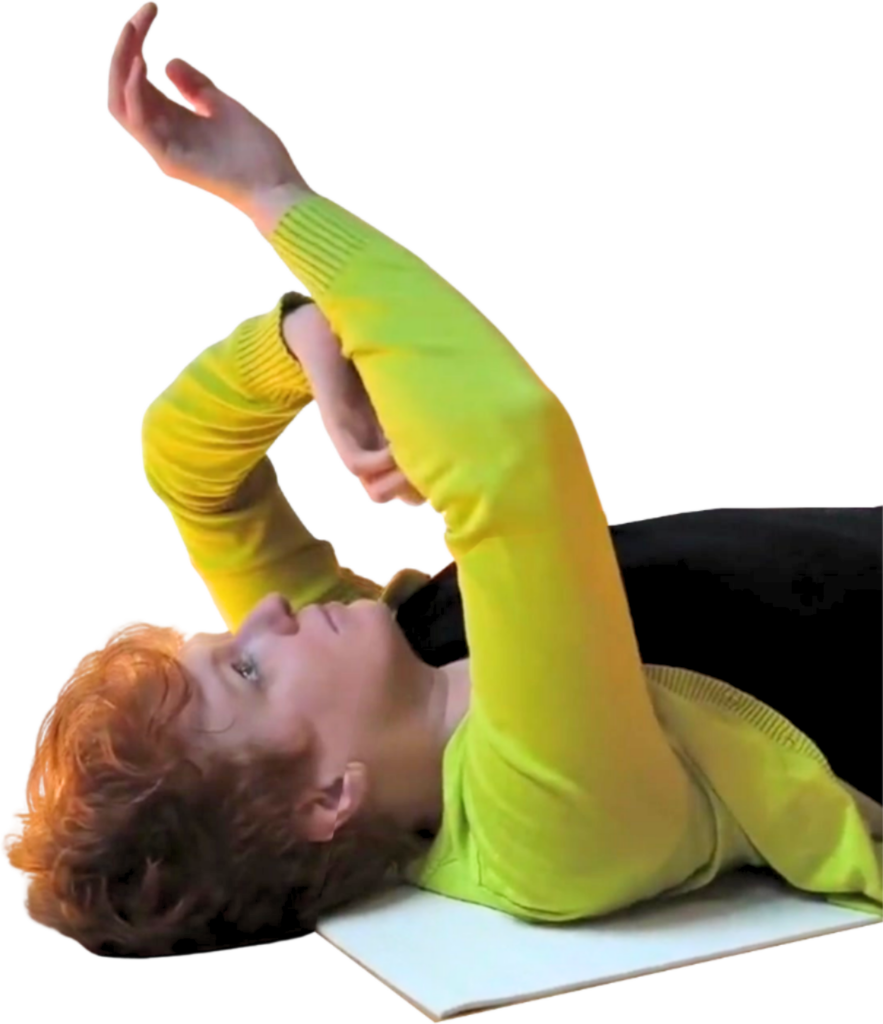 Picture of a Person practicing Feldenkrais Method 